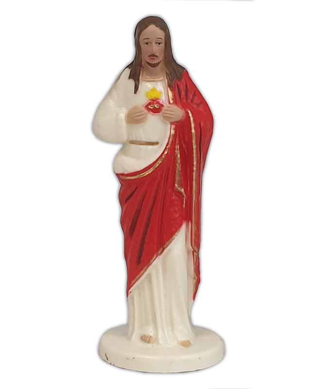 Statue Plastic Sacred Heart of Jesus 10cm Statues 012cm