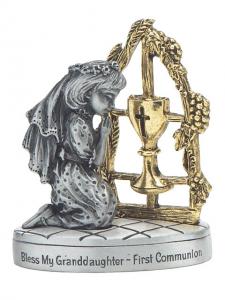 Figurine: Pewter FHC Granddaughter - First Holy Communion Gifts ...