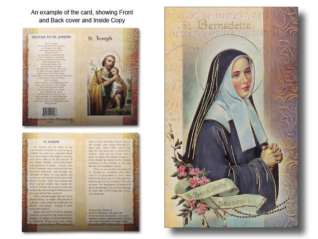 Pamphlet: Biog of St Bernadette - Saints - Pleroma Christian Supplies