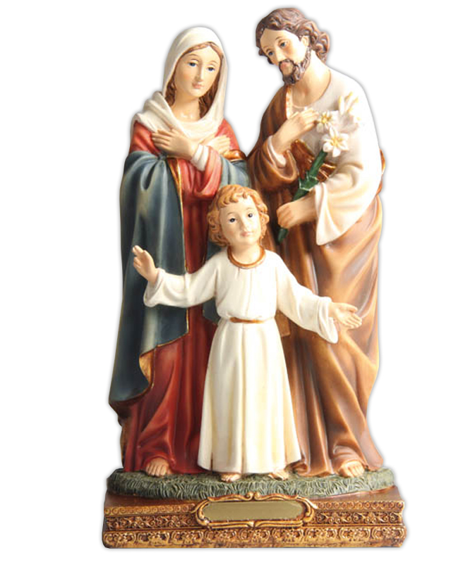 Statue: Resin Holy Family 120mm - Statues 12-15cm - Pleroma Christian ...