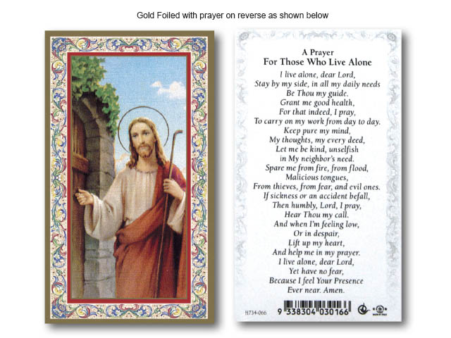 Holy Card: Prayer For Those Who Live Alone - Holy Cards General ...