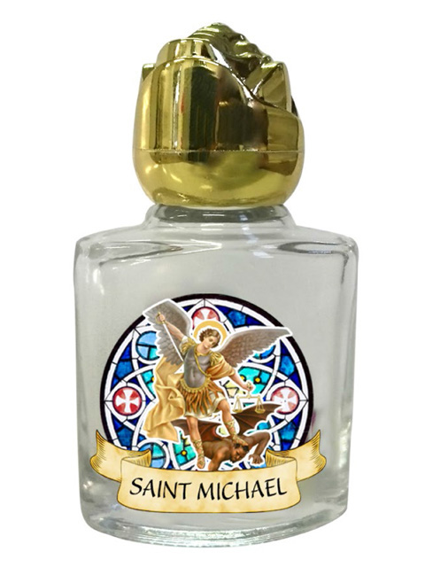 Holy Water Bottle: Glass St Michael - Holy Water Bottles - Pleroma ...