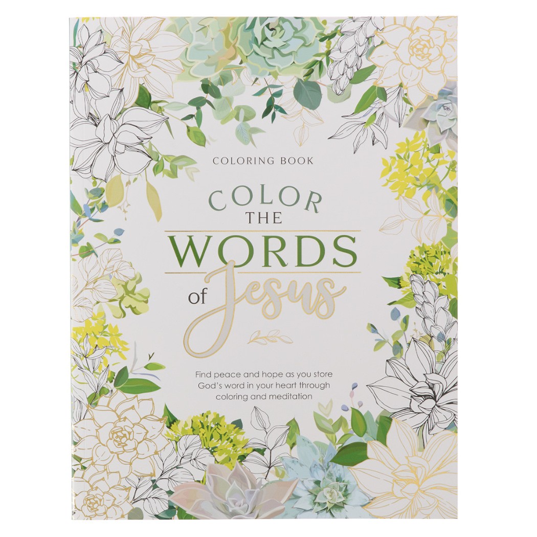 Coloring Book Color the Words of Jesus Adult Colouring Books