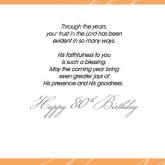 Card: Birthday, 80th