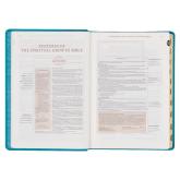 Spiritual Growth Bible: Teal Faux Leather