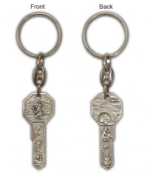 Keyring: St. Christopher Key Shape