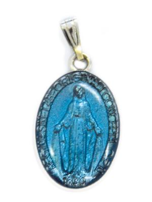 Medal: Miraculous Blue Enamel