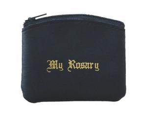 Rosary Case: Zipper Black