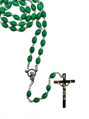 Rosary: Plastic Green