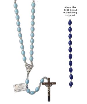 Rosary: Plastic Blue