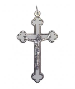 Crucifix: White Metal 60mm