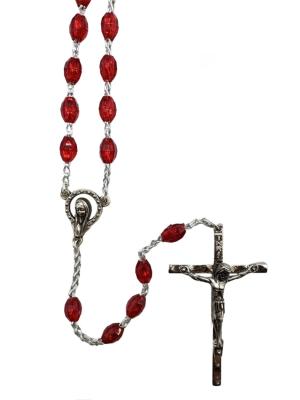 Rosary: Plastic Red