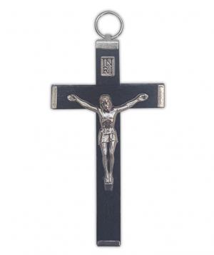 Crucifix: Black 60mm