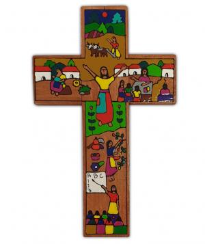 Cross: Wooden El Salvadorian Womens Occupations