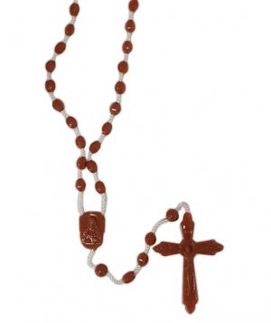 Rosary: Plastic Budget Brown