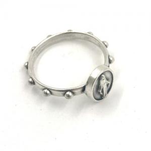 Rosary Ring: Silver 19mm Miraculous