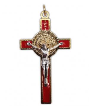 Crucifix: St. Benedict Gilt 60mm