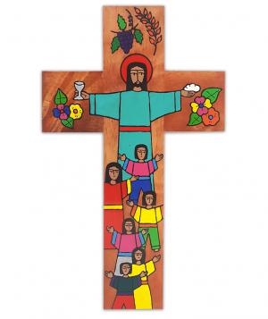 Cross: Wooden El Salvadorian First Communion