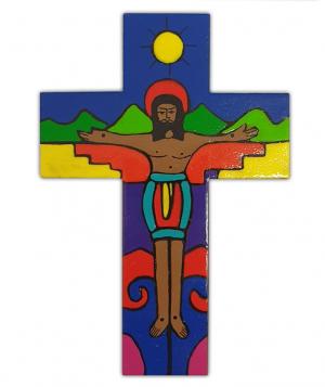 Cross: Wooden El Salvadorian Crucifix