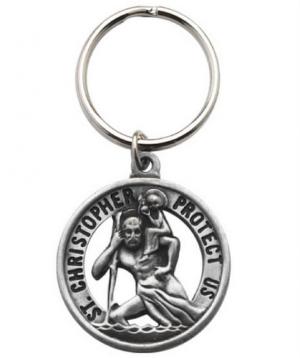 Keyring: Pewter, St Christopher