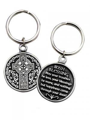 Keyring: Pewter, Irish Blessing