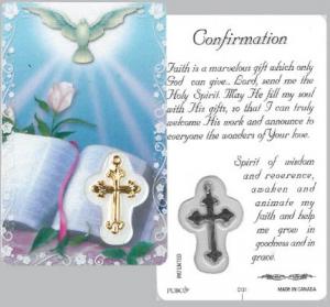 Laminated Card & Medal: Confirmation