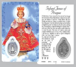 Laminated Card & Medal: Infant Of Prague