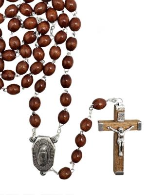 Rosary: Wood Lourdes