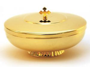 Ciborium: Gold With Lid 140mm Diameter