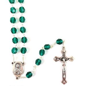 Rosary: Emerald/Trad Spring Ring Method