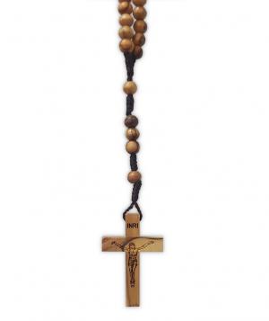 Rosary: Olive Wood on Cord from Bethlehem