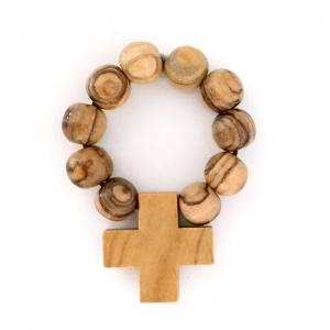 Rosary Ring: Olive Wood From Bethlehem