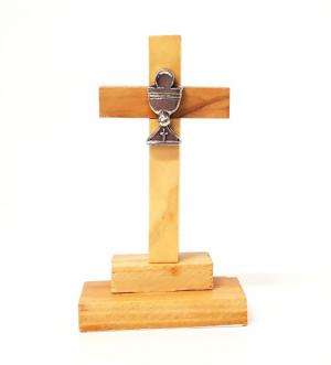 Cross: Standing Communion Chalice Olive Wood 7.5cm