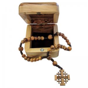 Rosary: Olive Wood Box & Anglican Prayer Beads