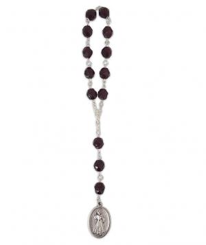 Chaplet: Divine Mercy/Crystal w ENG/SPA Prayer & Image