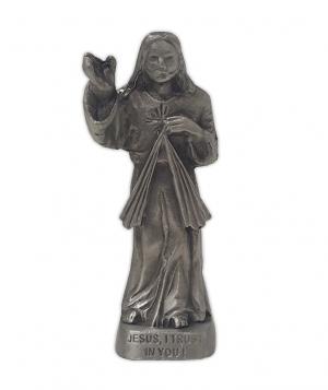 Statuette: Pewter Divine Mercy