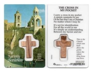 Laminated Card: Cross In My Pocket