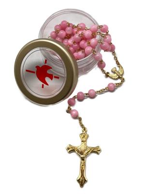 Rosary: Confirmation Pink