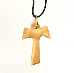 Necklace: Olive Wood Tau