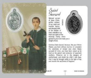 Laminated Card & Medal: St Gerard