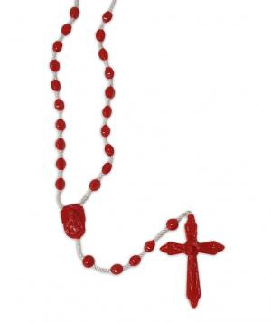 Rosary: Plastic Budget - Red