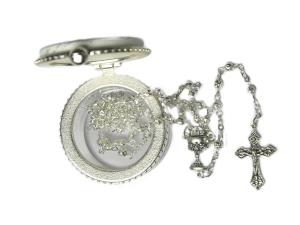 Rosary: Silver Filigree With Chalice 4mm