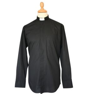 Fairtrade Shirt: Men's Long Sleeve Black 37cm