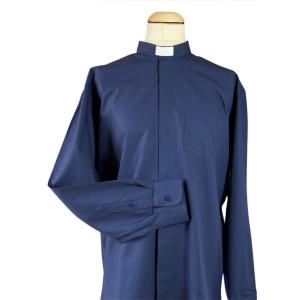 Fairtrade Shirt: Men's Long Sleeve Dark Blue 43cm