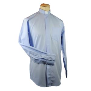 Fairtrade Shirt: Men's Long Sleeve Light Blue 39-40cm