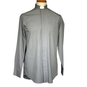 Fairtrade Shirt: Men's Long Sleeve Grey 38cm