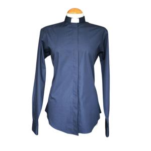 Fairtrade Shirt: Women's Long Sleeve Dark Blue - Size 12