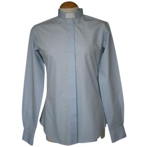 Fairtrade Shirt: Women's Long Sleeve Light Blue - Size 18