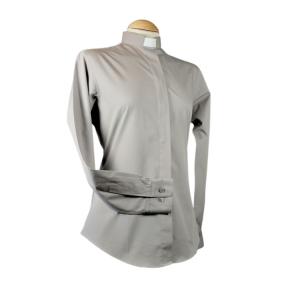 Fairtrade Shirt: Women's Long Sleeve Grey - Size 12