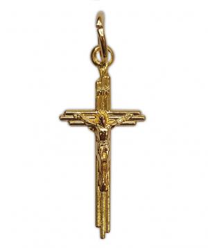 Crucifix: Gold 25mm